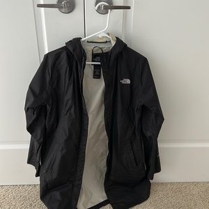 Women's North Face rain coat.